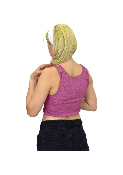 Kadın İp Askılı Pedli Crop 8136 Bgl-st03783 001