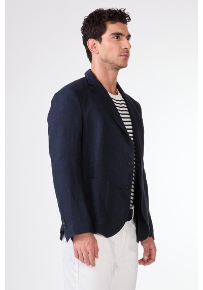 Dufy Lacivert Erkek Ceket - Slim Fit Lacivert
