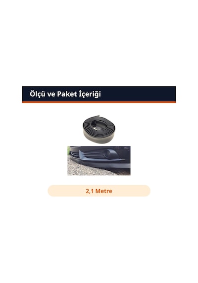 Trobus Mitsubishi Pajero 2000-2006 Uyumlu Ön Tampon Eki Ez Lip Marşpiyel Esnek 2,1 Metre Siyah