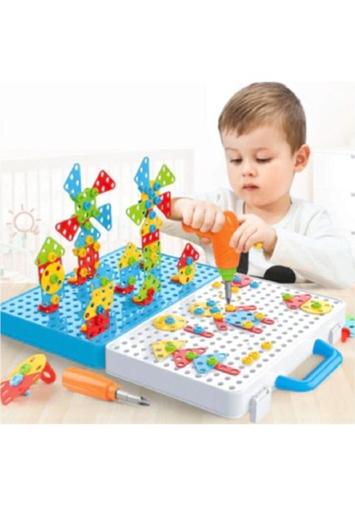 Birlik Oyuncak 3 D Stem Eğitici Matkap Seti Hayvanlar Copycopycop N11.2414