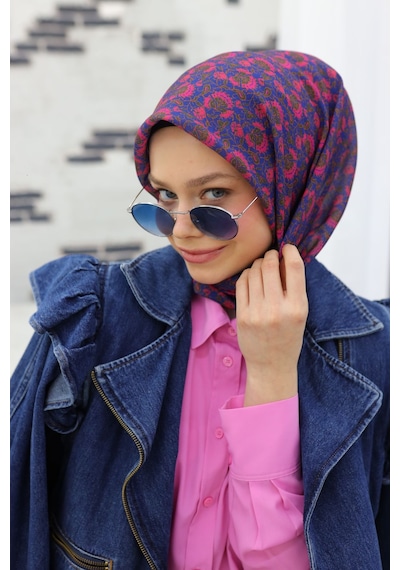 Silk Home Soft Eşarp 73077-29 Saks, Pembe, Haki