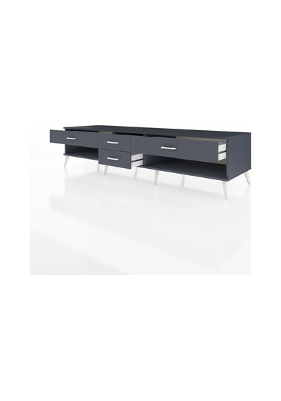 Kronos Tv Ünitesi 4 Çekmeceli 220x59x51 Antrasit-aytaşı/antrasit Aytası/antrasıt - Antrasıt Kronos Tv Ünitesi 4 Çekmeceli 220x59x51 Antrasit-aytaşı/antrasit Aytası/antrasıt - Antrasıt