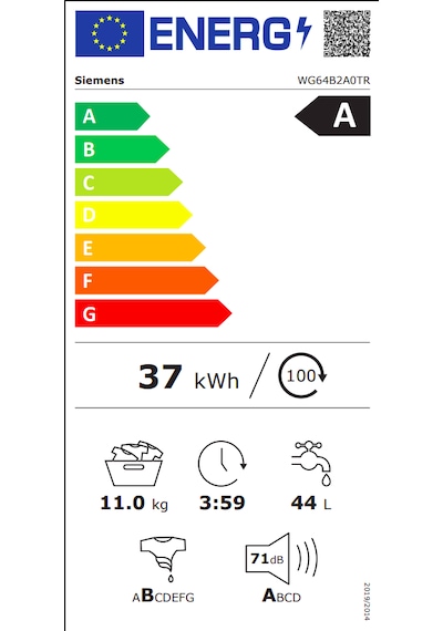Siemens WG64B2A0TR iQ700 11 KG 1400 Devir Çamaşır Makinesi