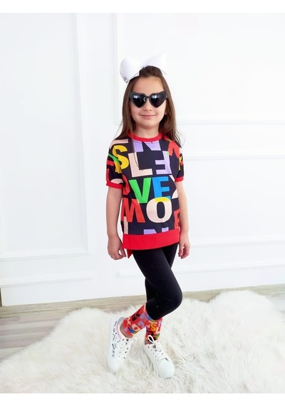 Boutiguestyles Boutıourstyles Kız Çocuk Renkli Tarz Takım