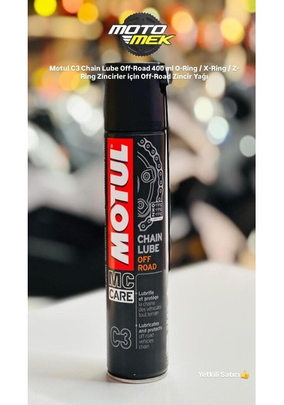 Motul C3 Chain Lube Off-road 400 Ml O-ring/x-ring/z-ring İçin Off-road Zincir Yağı