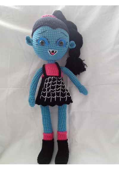 Mavi Vampir Bebek Amigurumi