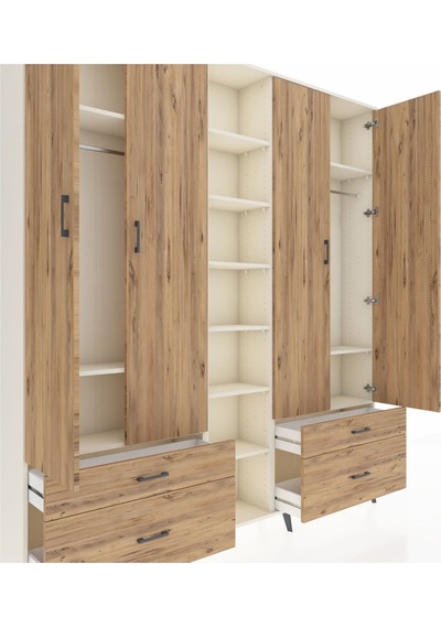 Arges Dolap 12 Raflı 4 Çekmeceli 2 Askılı 220x30x243 Aytaşı-çam/çam Atlas Çam/atlas Çam Arges Dolap 12 Raflı 4 Çekmeceli 2 Askılı 220x30x243 Aytaşı-çam/çam Atlas Çam/atlas Çam