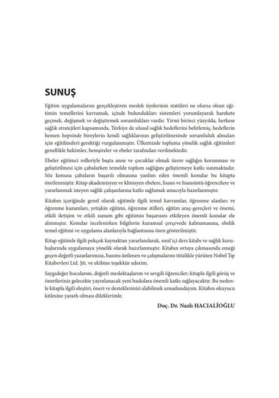 Ebelikte Öğretim Öğrenme Ve Eğitim