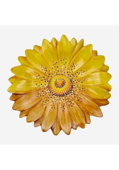 Edelweiss İtaly Sarı Seramik Servis Tabağı 42 Cm