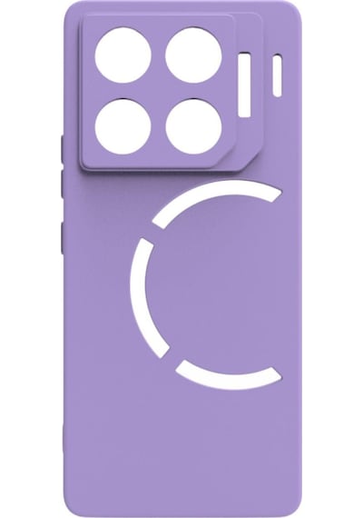 Infinix Gt 20 Pro Kılıf Kamera Korumalı Silikon Rubber Arka Kapak Lila