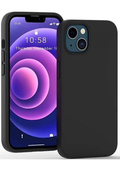 Smcaseİphone Uyumlu 13 Kılıf Liquid Lansman Wiriless Destekli Silikon Kırmızı