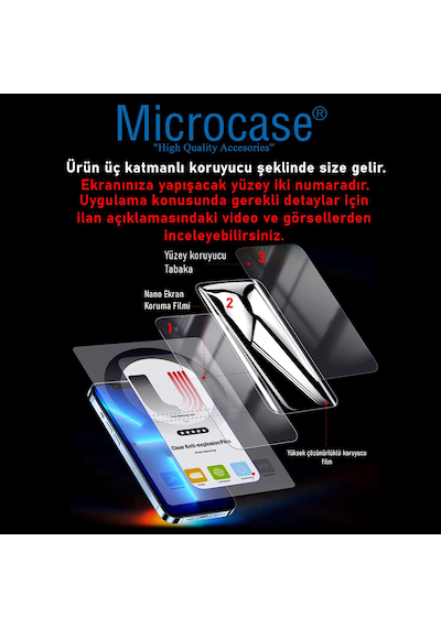 Microcase Poco X8 Pro Max 5g İle Uyumlu Full Tpu Nano Arka Ekran Koruma Filmi - Ekm102