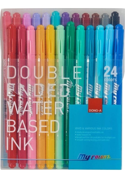 Dong-A 24 Renk My Color Çift Taraflı Keçeli Kalem