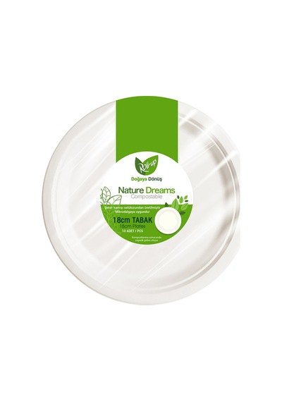 Roll-up Nature Dreams Tabak 10'lu 18 Cm - 5 Adet Tarı Beyaz