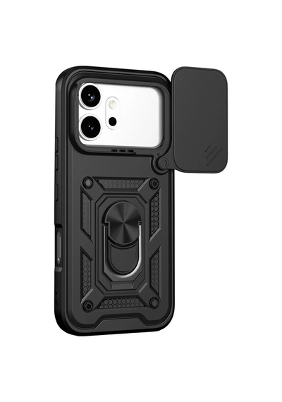 Huawei Honor 600 Pars Lens Yüzüklü Silikon - Siyah -