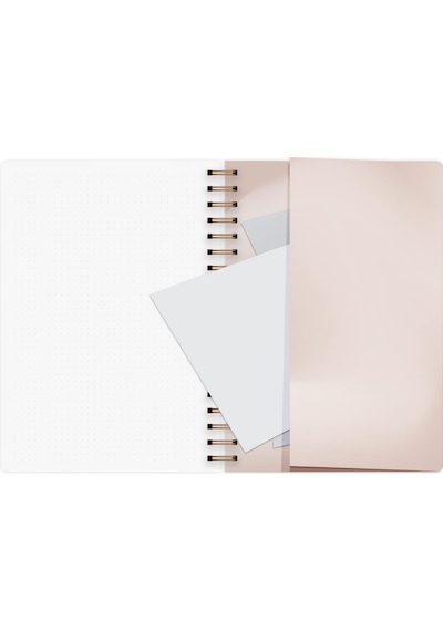 Noktalı Bullet Journal Pro Defter Rose Gold 17x24
