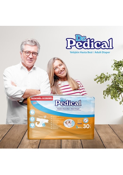 Dr.pedical Belbantlı Hasta Bezi Small Küçük Beden 60 Adet S