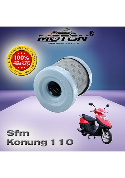 Sfm Konung 110 Tam Uyumlu Yüksek Performanslı Motosiklet Yağ Filtresi