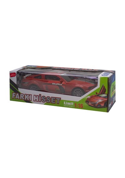 Ölçek 1/16 Uzaktan Kumandalı Spor Araba Mustang Kırmızı
