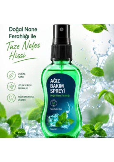 Ağız Bakım Spreyi Uzun Süreli Nane Ferahlığı 50 Ml