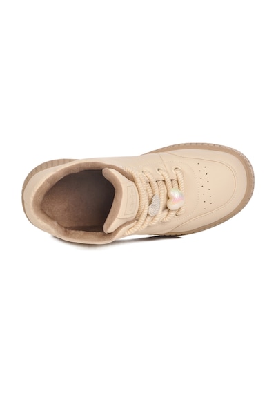 Bej İçi Polarlı Soğuğa Dayanıklı Kadın Sneaker 25k419-1 Z Bej