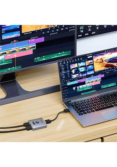 S-link Sl-lu602 2-port 4k 60hz Hdmı Çift Yönlü Bi-directional Akıllı Switch