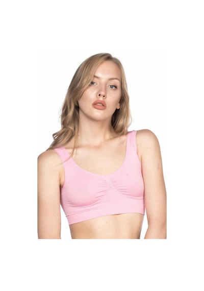 Pembe Mı Emay 4005 Soft Kalın Askı Büstiyer Pembe