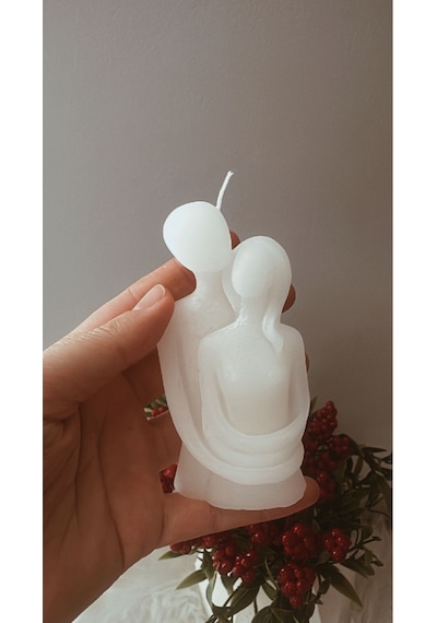 Bernami Mum Pinterest Hediyelik Kokulu Sarılan Çift Mum Diğer