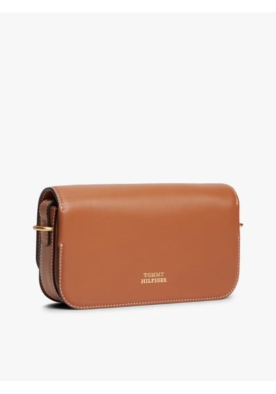 Tommy Hilfiger Th Scrıpt Flap Crossover Kadın Kahverengi Çanta - Aw0aw18399