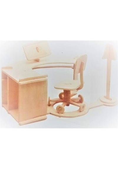 Ahşap 3d Puzzle Sekreter Masası Maketi