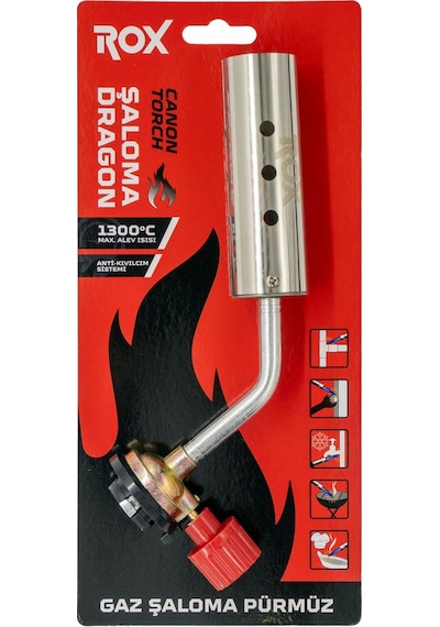 Rox 0159 Dragon Şaloma Gaz Pürmüz Başlığı Gümüş