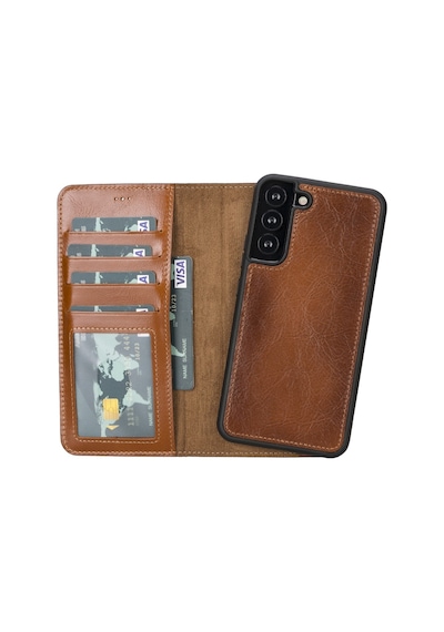 Samsung Galaxy S22 Plus Uyumlu Deri Cüzdanlı Kılıf Mwwn Rst2ef 091 Sıyah