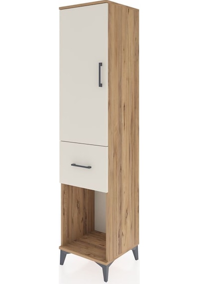Hyperion Dolap Tek Raflı Tek Çekmeceli Tek Askılı 44x44x195 Çam-aytaşı Atlas Çam
