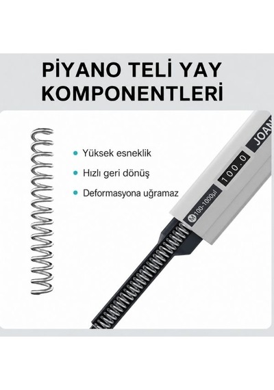 Joanlab 0.5 10 Μl Tek Kanallı Manuel Mikropipet Hassas Laboratuvar Pipeti