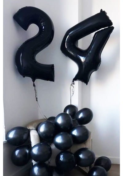 Beysüs Siyah 24 Rakam Folyo Balon Siyah