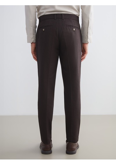 Lcw Busıness Kahverengi Slim Fit Gabardin Erkek Pantolon