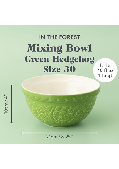 Mason Cash Green Hedgehog Karıştırma Kabı, 21 Cm yeşil