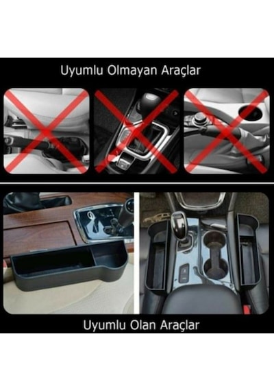 Oto Koltuk Arası Yanı Arkası Organizer Telefonluk Bardaklık (530235268)
