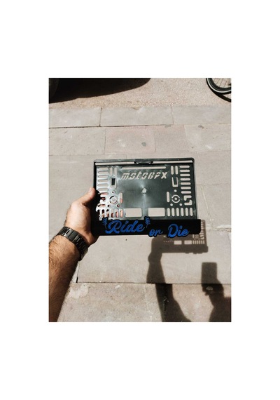 Motor Plakalık 'sür Yada Öl' Takmatik Lazer Kesim Pleksi 1 Adet Motorsiklet Plakalık - 784761828
