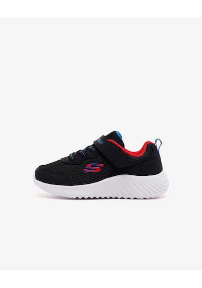 Skechers Bounder Techrox Küçük Erkek Çocuk Siyah Spor Ayakkabı 403906n Blk