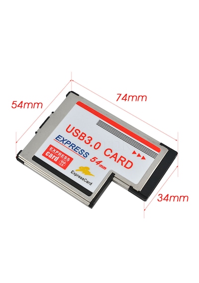 Alfais 5119 2 Port Usb 3.0 54mm Express Cardbus Pcmcia Adaptör Kartı