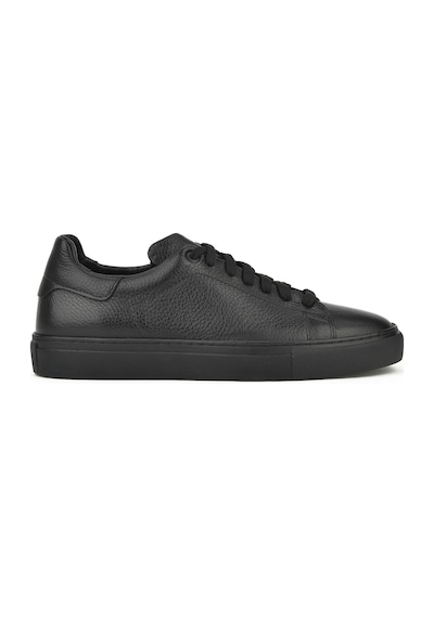 Ziya, Erkek Hakiki Deri Sneaker 1331026zf7 Siyah