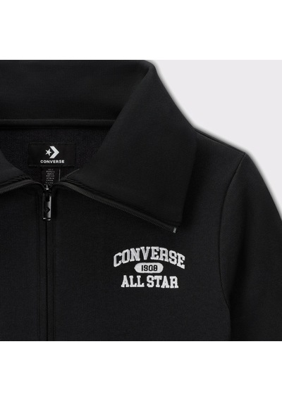 Converse Kadın Fermuarlı Siyah Ceket