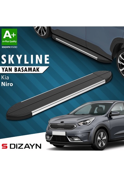 S-dizayn Kia Niro Skyline Krom Yan Basamak 183 Cm 2017 Üzeri A+ Kalite