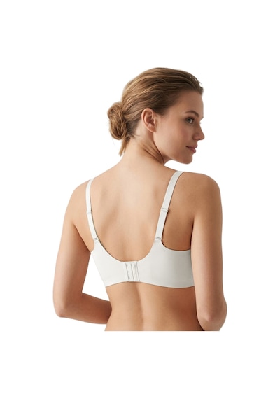 Cottonill Seamless Bra - Nuvia Krem Lazer Kesim Klipsli Önden Açılabilir Rib Dokulu Dikişsiz Emzirme Sütyeni