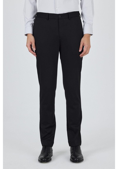 İmza Siyah Esnek Yandan Cepli Casual Slim Fit Jogger Pantolon 1003250157 Siyah