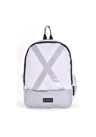 Sisley Okul Sırt Çantası Unisex Çok Gözlü Günlük Seyahat Sırt Çantası Gri