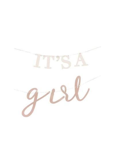 Baby Shower Asılan Süs - It's A Girl Tüm Yaşlar