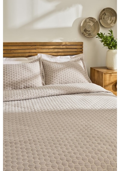 Kaşmir Home Ophelia Tek Kişilik Yatak Örtüsü Takımı Bej Bej