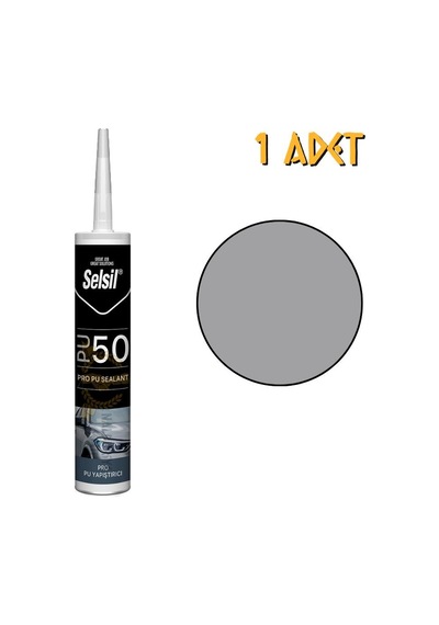 Selsil Poliüretan Mastik Yapıştırıcı Pu50 Gri 280 Ml. - 1 Adet